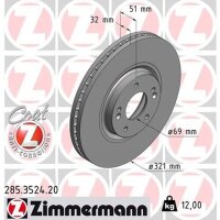 ZIMMERMANN 285.3524.20 Bremsscheibe