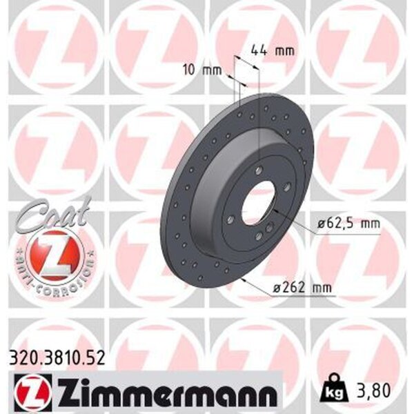 ZIMMERMANN 320.3810.52 Bremsscheibe