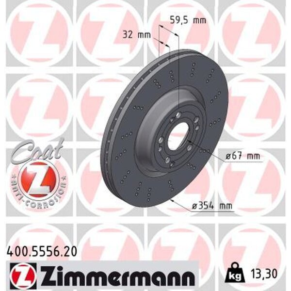 ZIMMERMANN 400.5556.20 Bremsscheibe
