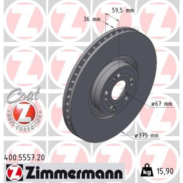 ZIMMERMANN 400.5557.20 Bremsscheibe