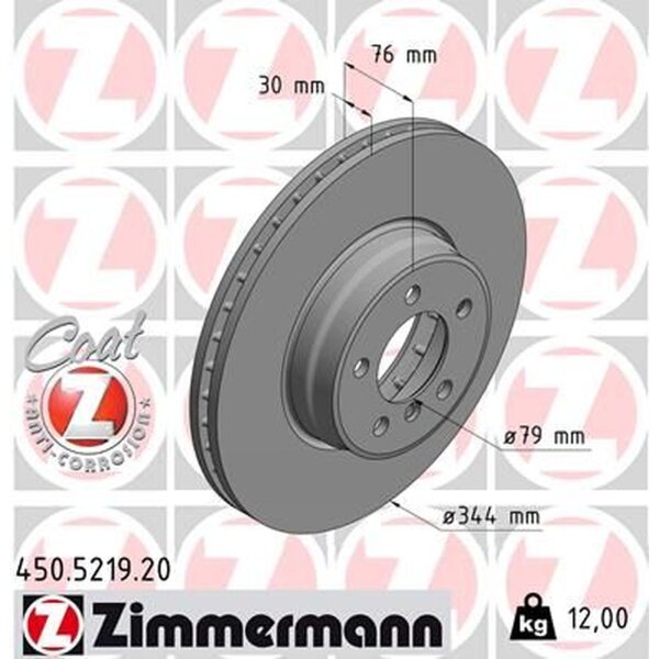 ZIMMERMANN 450.5219.20 Bremsscheibe