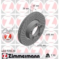 ZIMMERMANN 460.1590.20 Bremsscheibe