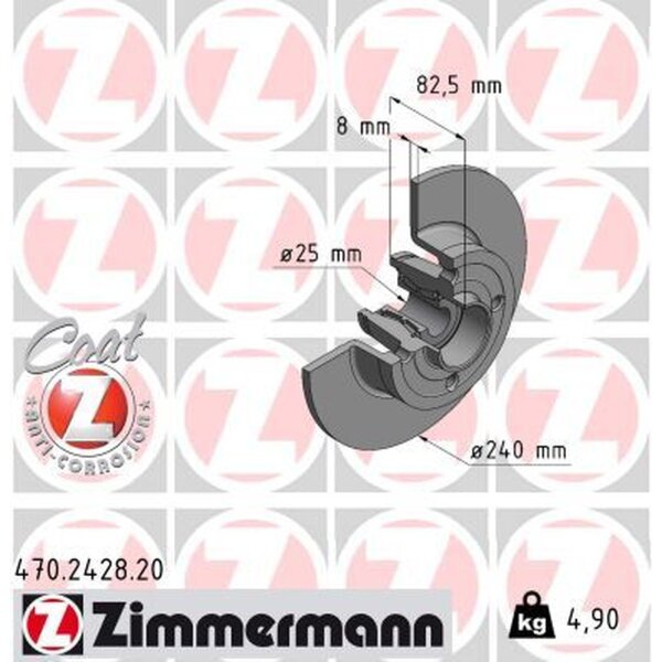 ZIMMERMANN 470.2428.20 Bremsscheibe