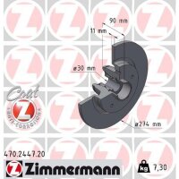 ZIMMERMANN 470.2447.20 Bremsscheibe