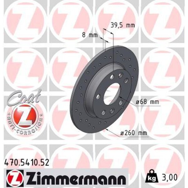 ZIMMERMANN 470.5410.52 Bremsscheibe