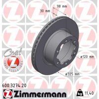 ZIMMERMANN 600.3274.20 Bremsscheibe