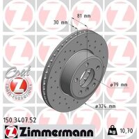 ZIMMERMANN 150.3407.52 Bremsscheibe