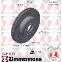 ZIMMERMANN 150.3434.55 Bremsscheibe