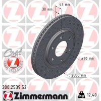 ZIMMERMANN 200.2539.52 Bremsscheibe