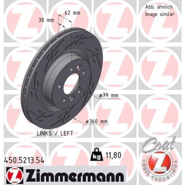 ZIMMERMANN 450.5213.54 Bremsscheibe