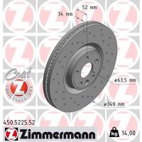 ZIMMERMANN 450.5225.52 Bremsscheibe