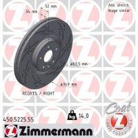 ZIMMERMANN 450.5225.55 Bremsscheibe
