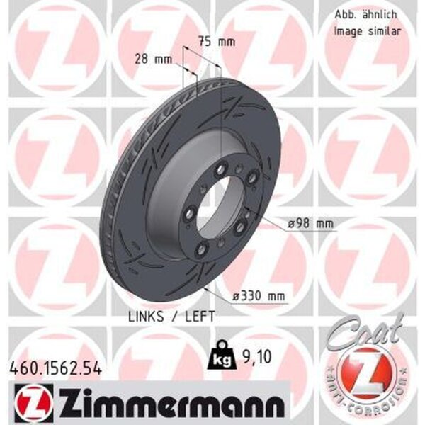 ZIMMERMANN 460.1562.54 Bremsscheibe