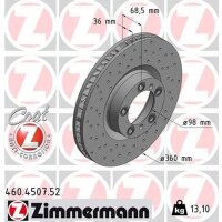 ZIMMERMANN 460.4507.52 Bremsscheibe