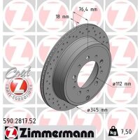 ZIMMERMANN 590.2817.52 Bremsscheibe