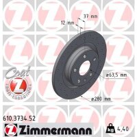 ZIMMERMANN 610.3734.52 Bremsscheibe