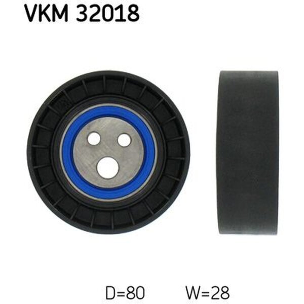 SKF VKM 32018 Umlenk-/Führungsrolle, Keilrippenriemen