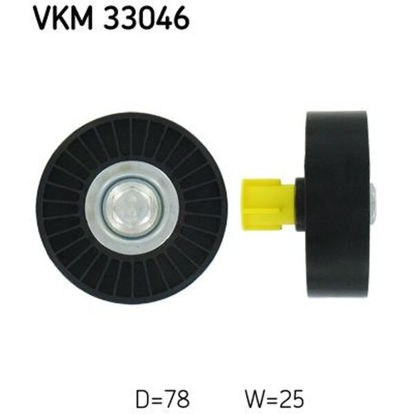 SKF VKM 33046 Umlenk-/Führungsrolle, Keilrippenriemen