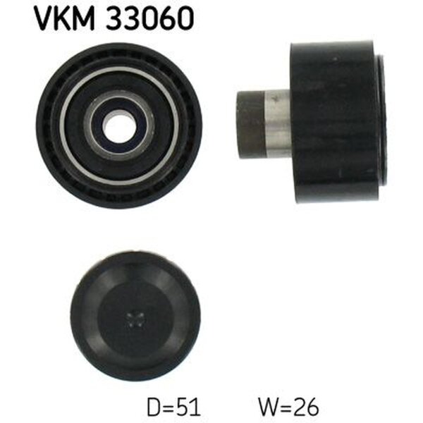 SKF VKM 33060 Umlenk-/Führungsrolle, Keilrippenriemen