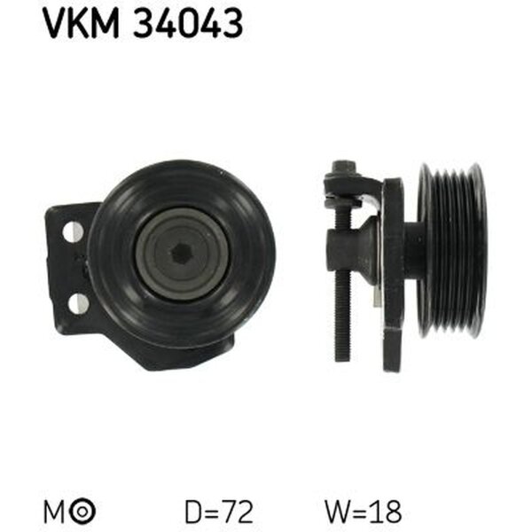 SKF VKM 34043 Riemenspanner, Keilrippenriemen