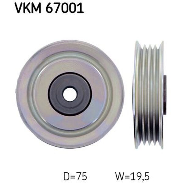 SKF VKM 67001 Umlenk-/Führungsrolle, Keilrippenriemen