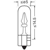 ams-OSRAM 2721-2BL Glühlampe, Innenraumleuchte