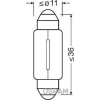 ams-OSRAM 6461 Glühlampe, Innenraumleuchte