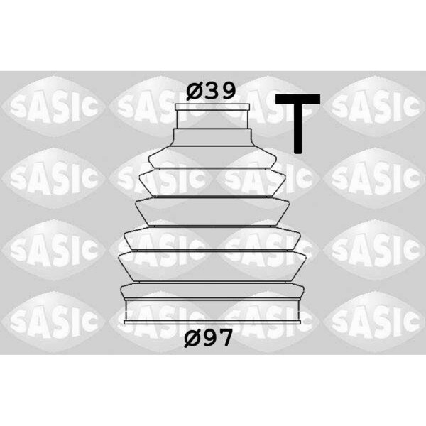 SASIC 1900005 Faltenbalgsatz, Antriebswelle