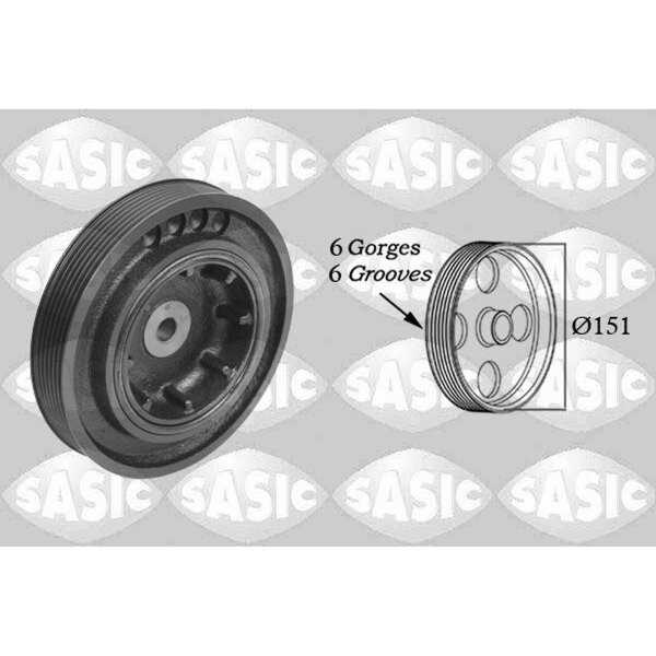SASIC 2154006 Riemenscheibe, Kurbelwelle