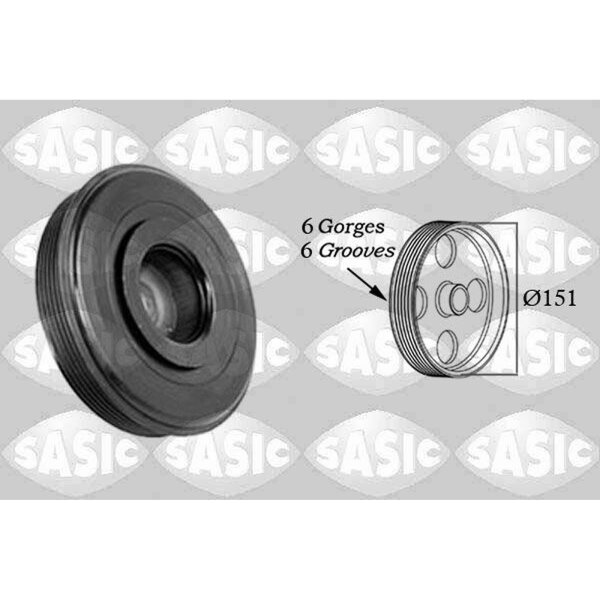 SASIC 2154020 Riemenscheibe, Kurbelwelle