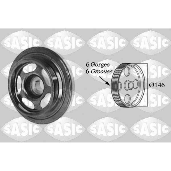 SASIC 2156059 Riemenscheibe, Kurbelwelle