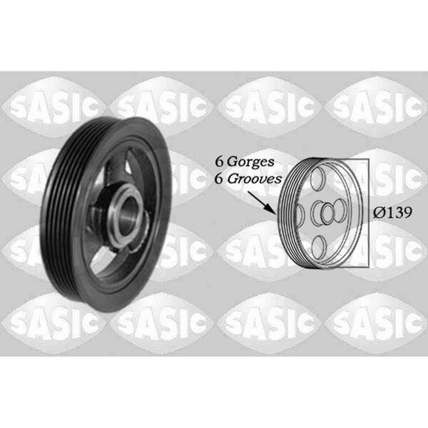 SASIC 2156064 Riemenscheibe, Kurbelwelle