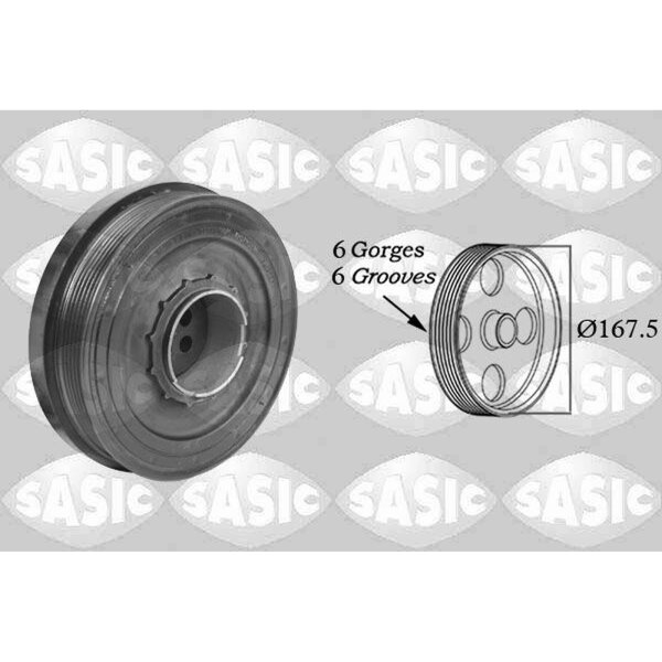 SASIC 2156078 Riemenscheibe, Kurbelwelle