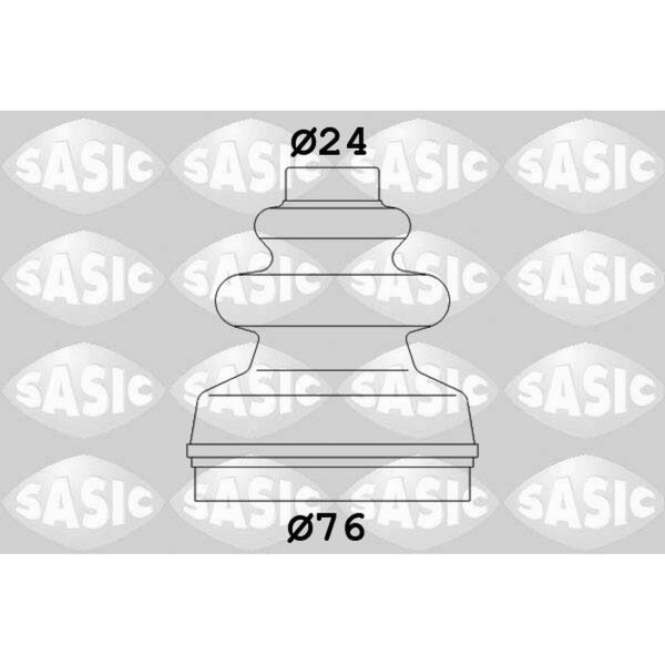 SASIC 2873793 Faltenbalgsatz, Antriebswelle