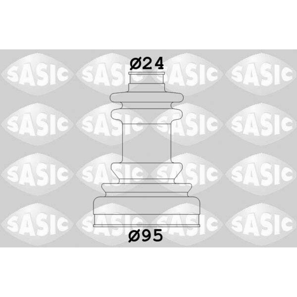 SASIC 2933423 Faltenbalgsatz, Antriebswelle