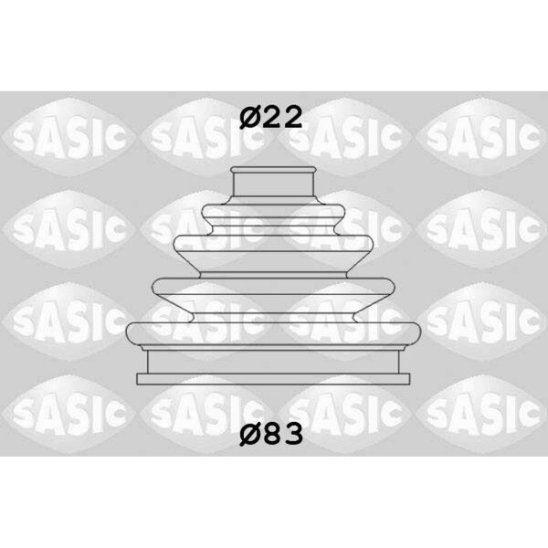 SASIC 4003437 Faltenbalgsatz, Antriebswelle