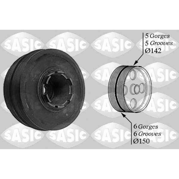SASIC 9001810 Riemenscheibe, Kurbelwelle