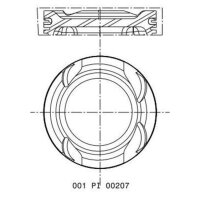 MAHLE 001 PI 00207 000 Kolben
