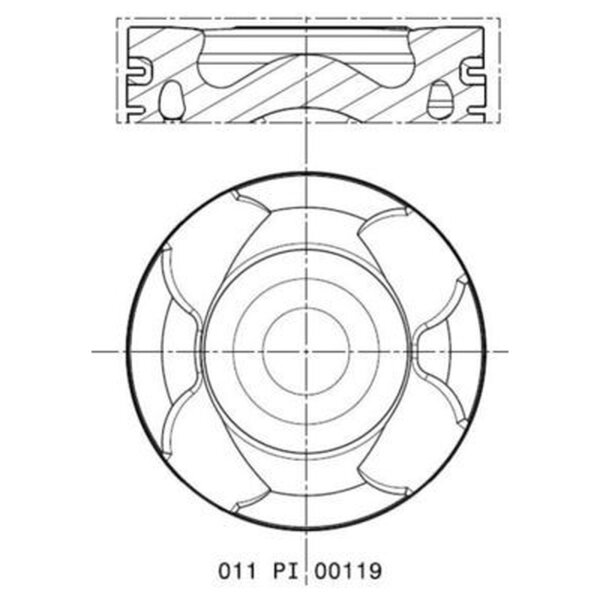 MAHLE 011 PI 00119 000 Kolben
