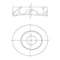 MAHLE 100 01 00 Kolben