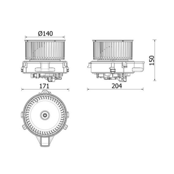 MAHLE AB 284 000P Innenraumgebläse