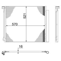 MAHLE AC 269 000S Kondensator, Klimaanlage