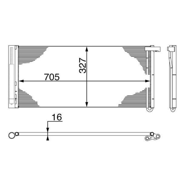 MAHLE AC 425 000S Kondensator, Klimaanlage