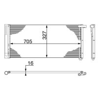 MAHLE AC 425 000S Kondensator, Klimaanlage