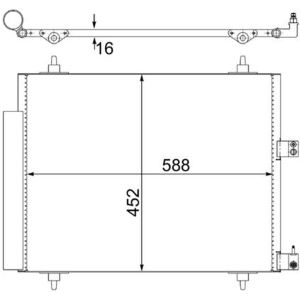 MAHLE AC 515 000S Kondensator, Klimaanlage