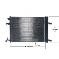 MAHLE AC 636 000S Kondensator, Klimaanlage