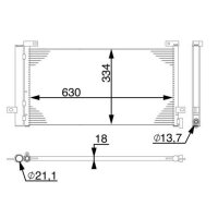 MAHLE AC 74 000S Kondensator, Klimaanlage