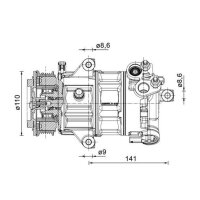 MAHLE ACP 1491 000P Kompressor, Klimaanlage