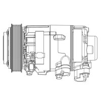 MAHLE ACP 633 000P Kompressor, Klimaanlage
