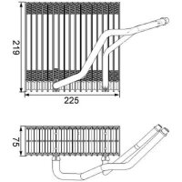 MAHLE AE 38 000S Verdampfer, Klimaanlage